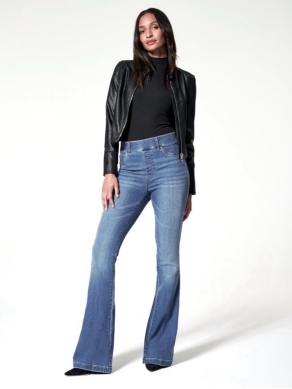 Spanx Vintage Indigo Flare Jeans Size Medium